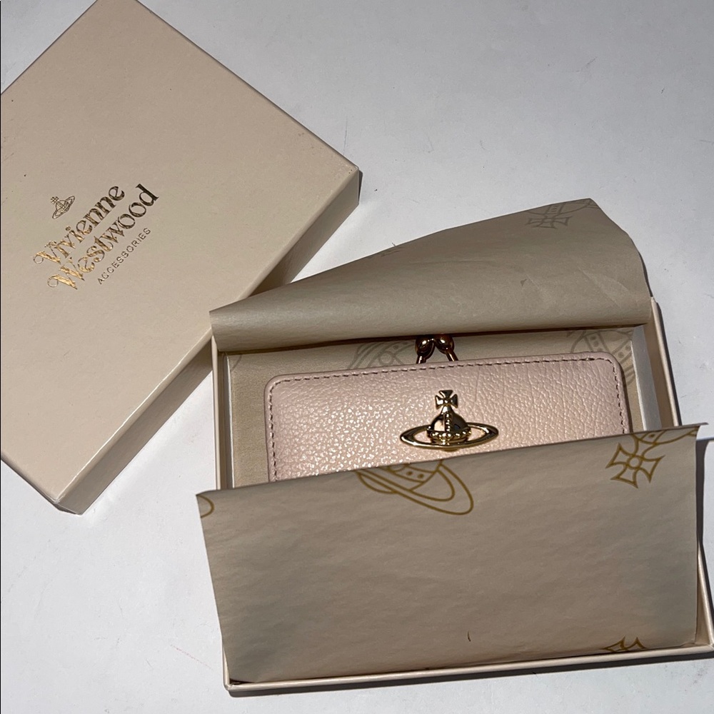 Vivienne Westwood Balmoral Small Wallet – 2015 – Powder Pink Leather – New with - Picture 5 of 11